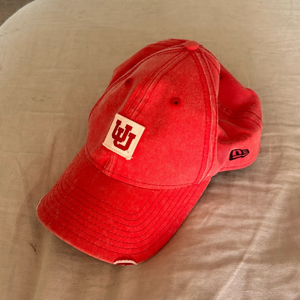 Utah Utes distressed ball cap
